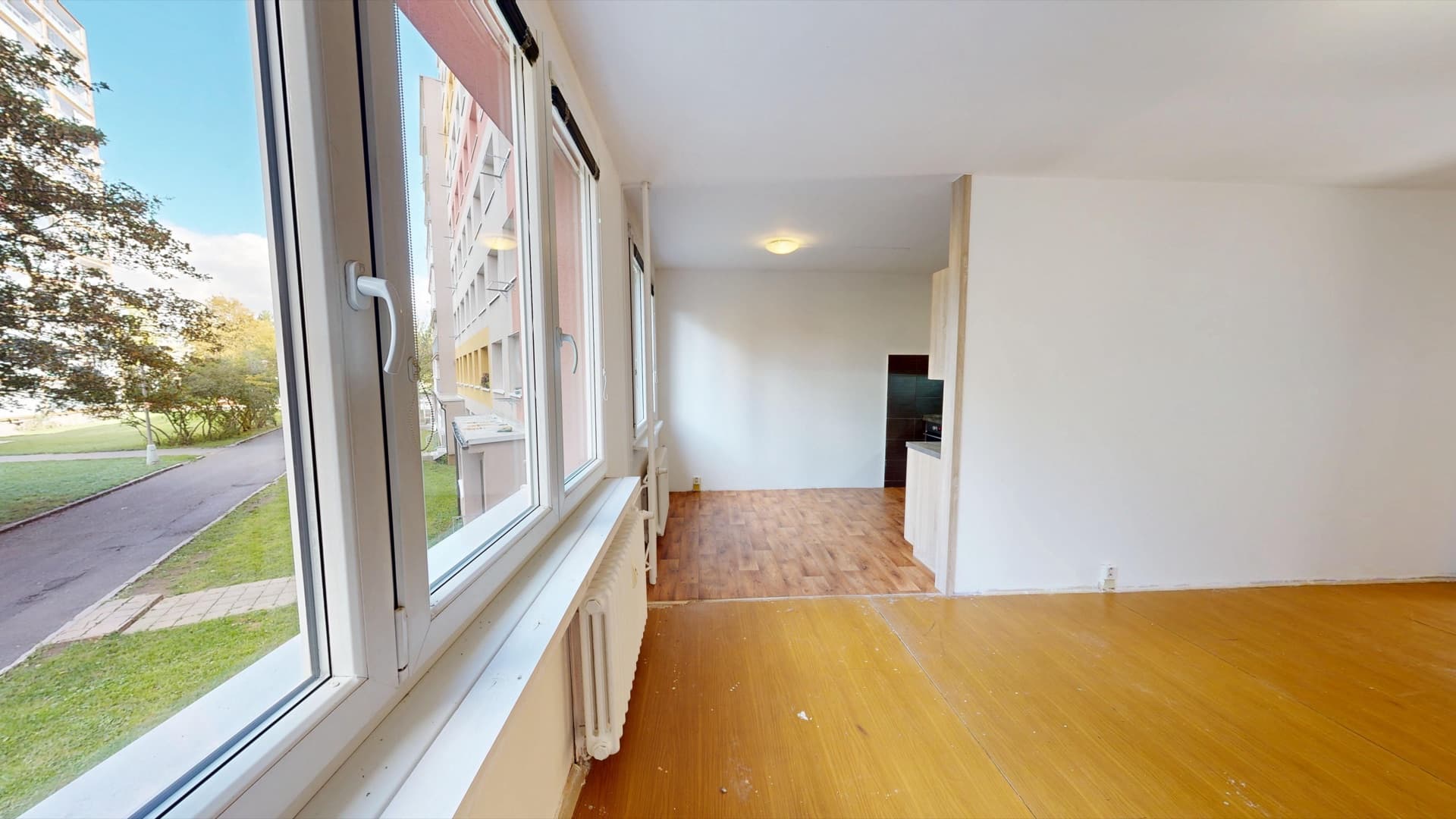 Obývací pokoj · 18,2 m² — aktuální stav